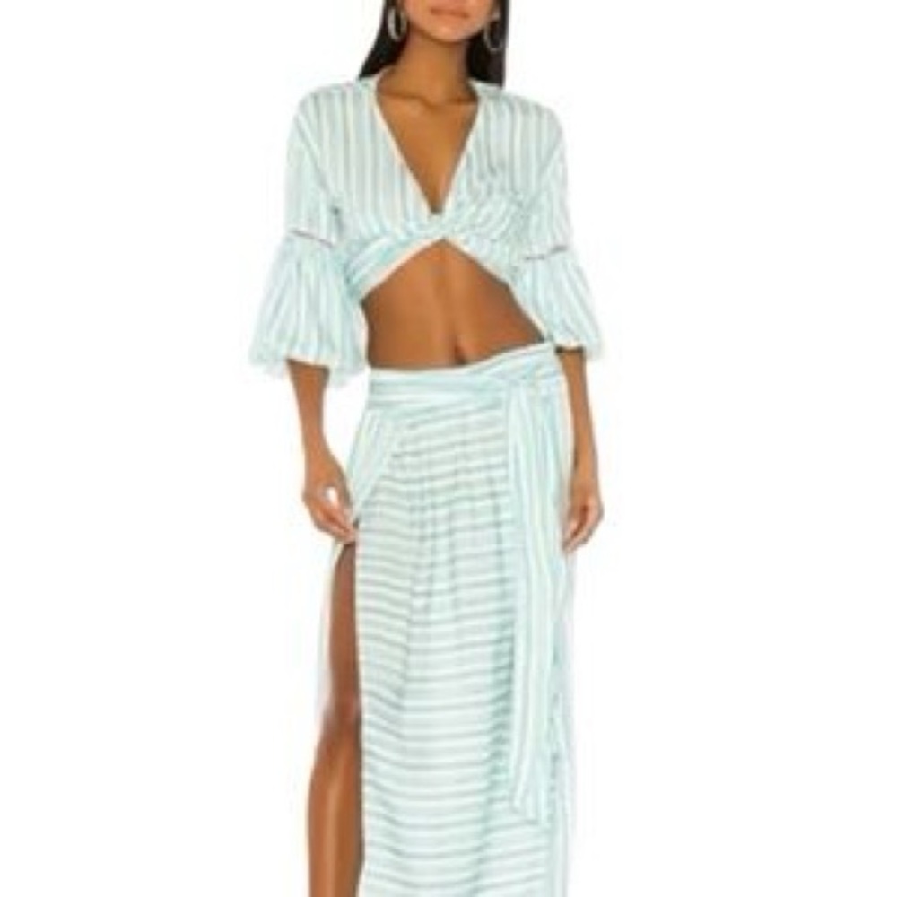 Amaia Maxi Skirt and top set in Pool
AGUA BENDITA NWT Small